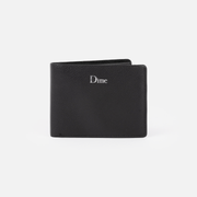 DIME Classic Leather Wallet Black — flat