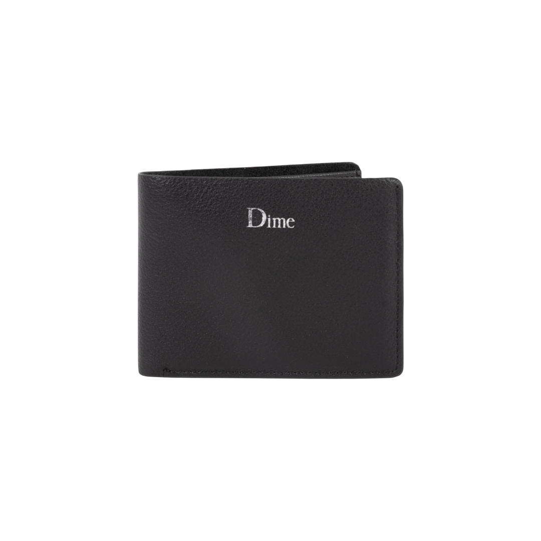 DIME Classic Leather Wallet Black — flat
