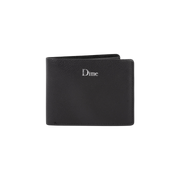 DIME Classic Leather Wallet Black — flat
