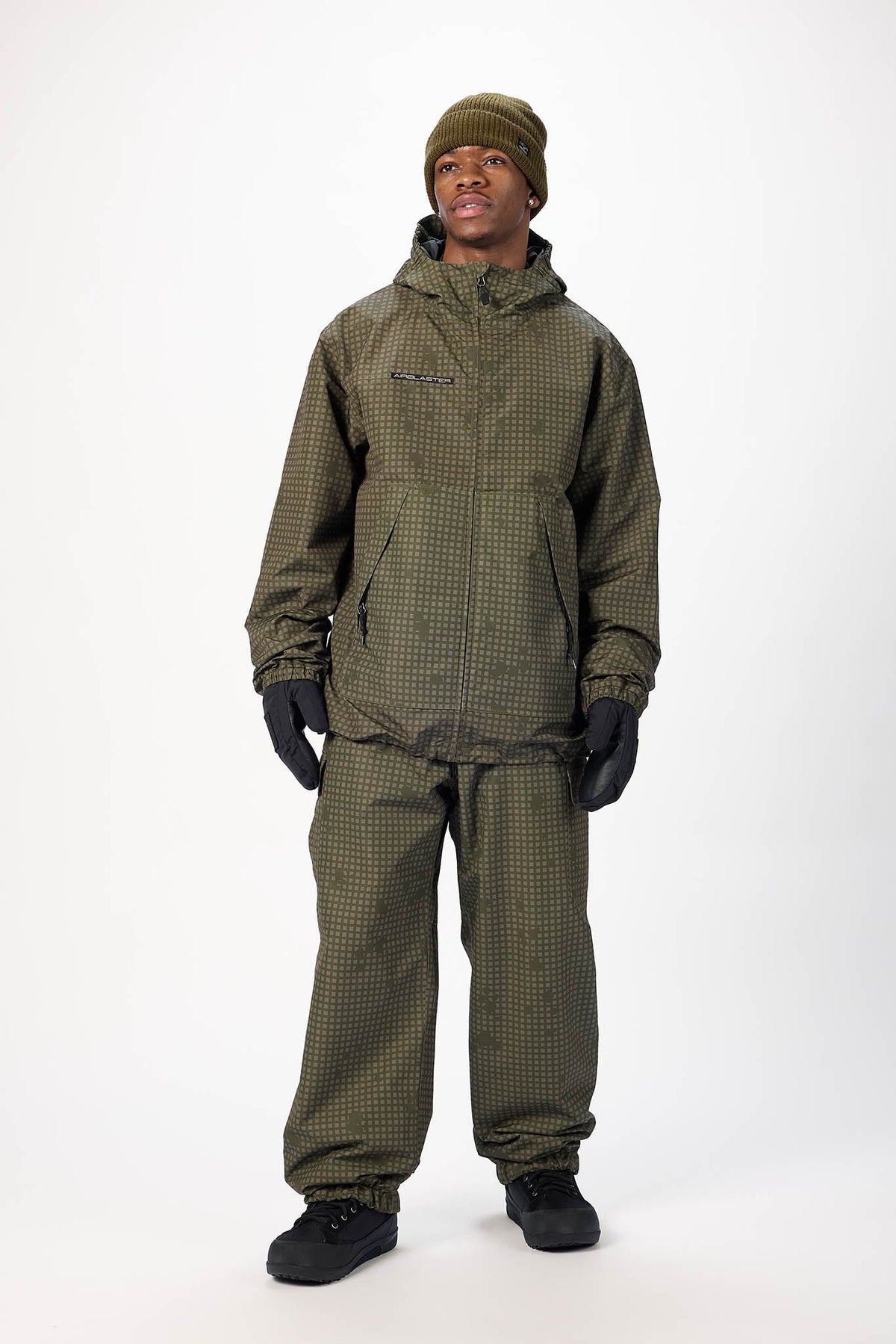 Manteau Airblaster Access Jacket Olive Grid