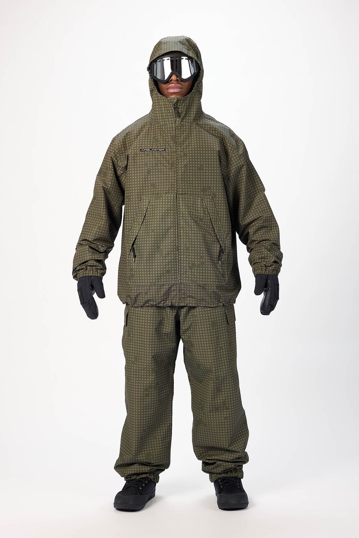 Manteau Airblaster Access Jacket Insulated Olive Grid, autre vue