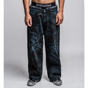 AFFLICTION DARK ANGEL JEAN DARK BLUE