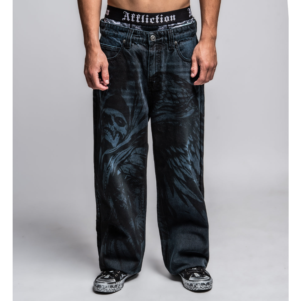 AFFLICTION DARK ANGEL JEAN DARK BLUE
