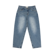 DIME BAGGY DENIM PANTS Sandblasted Indigo