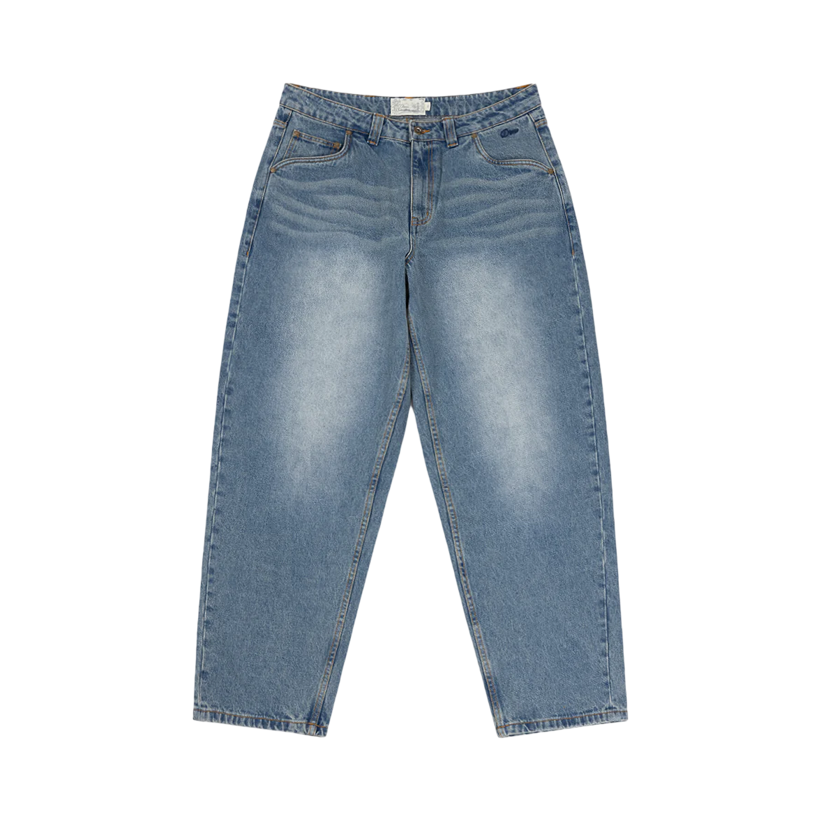 DIME BAGGY DENIM PANTS Sandblasted Indigo