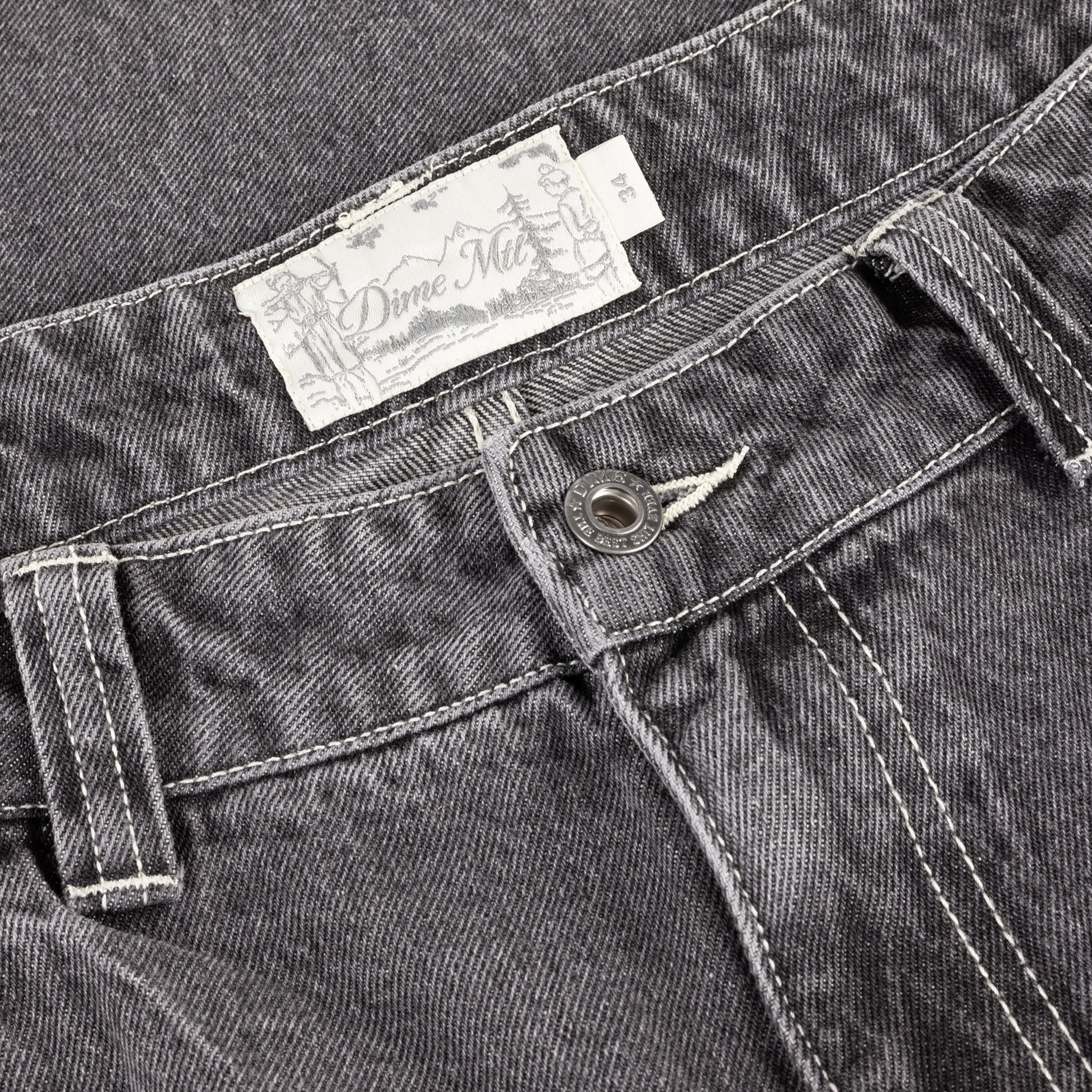 DIME BAGGY WINK DENIM PANTS FADED BLACK - détail 2