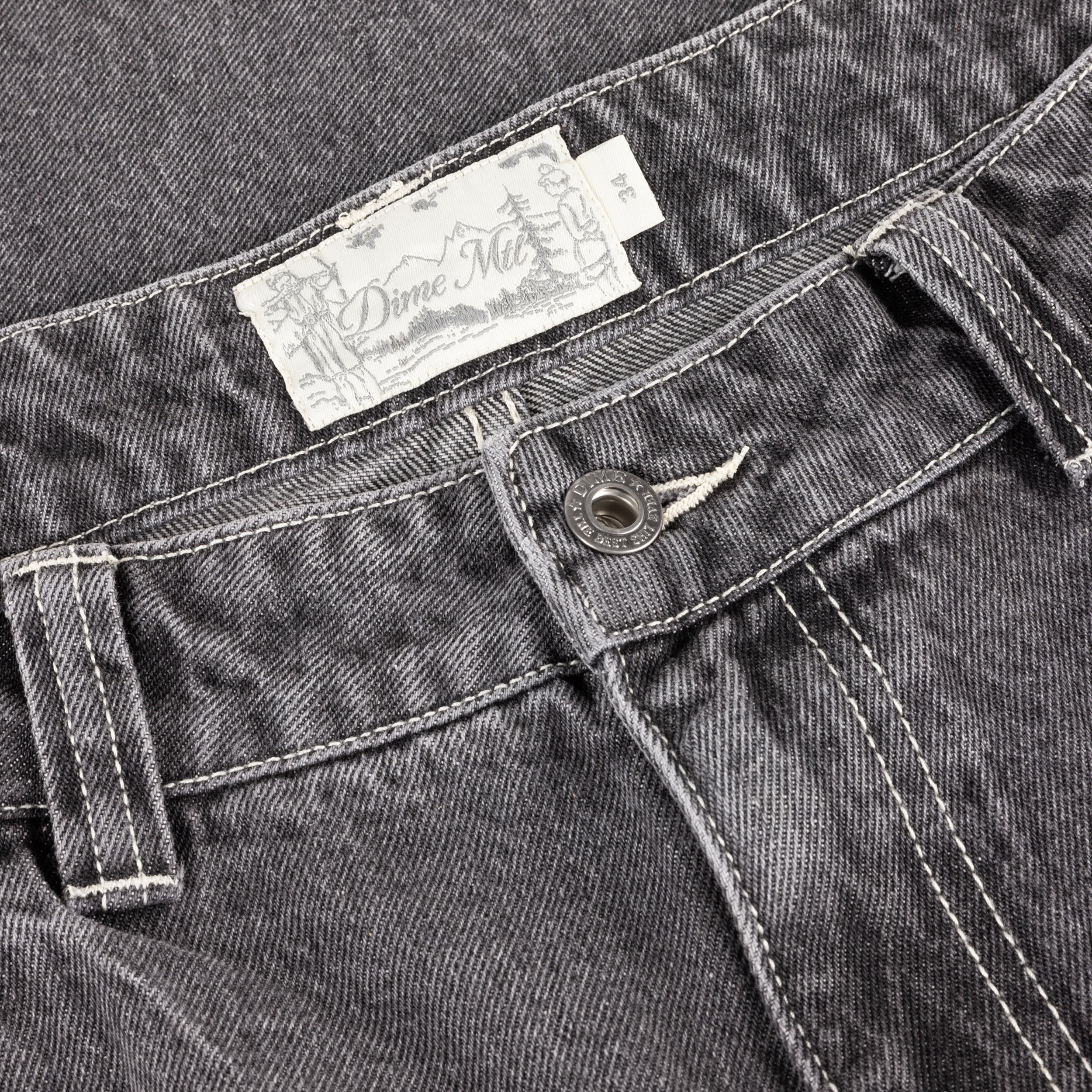 DIME BAGGY WINK DENIM PANTS FADED BLACK - détail 2