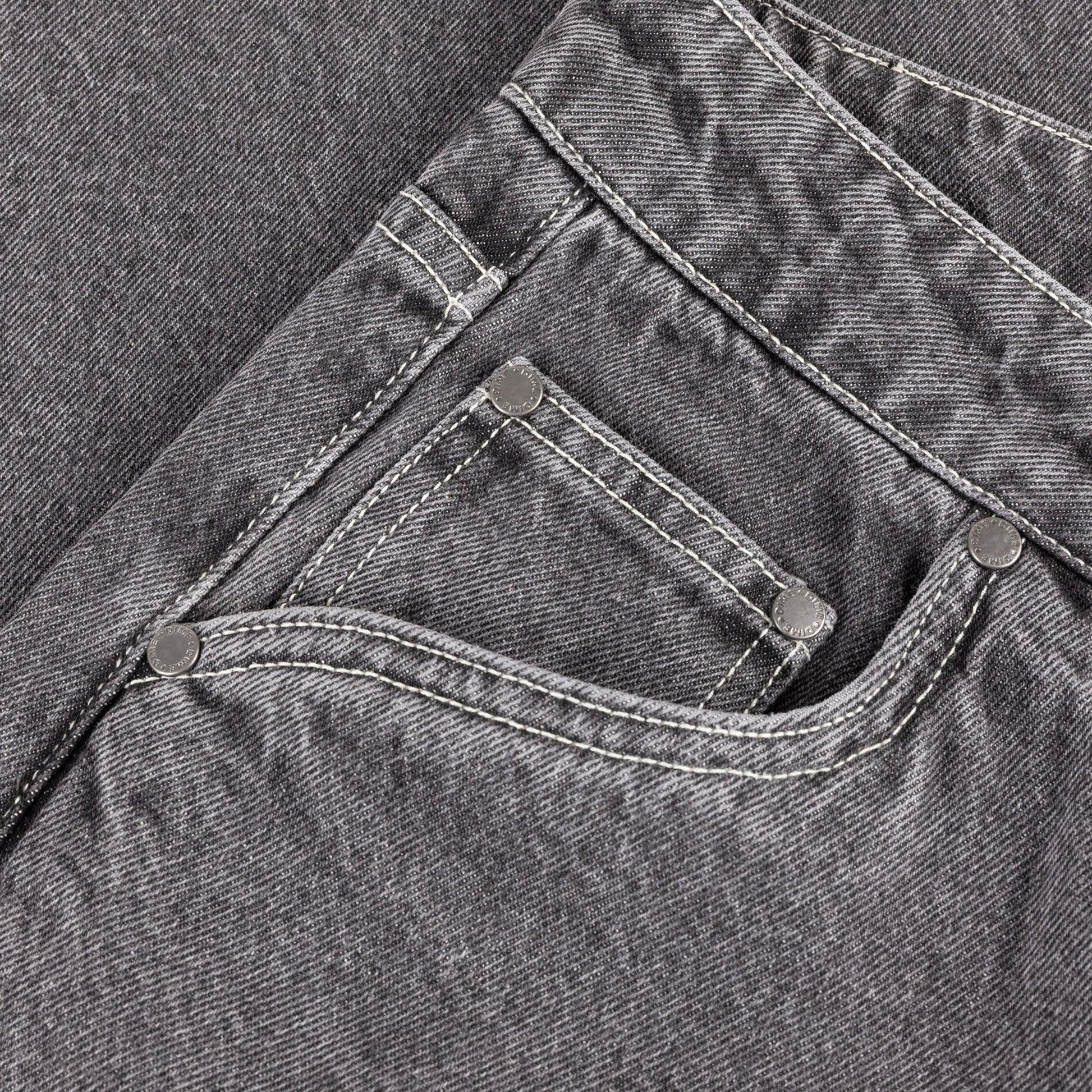 DIME BAGGY WINK DENIM PANTS FADED BLACK - détail 3