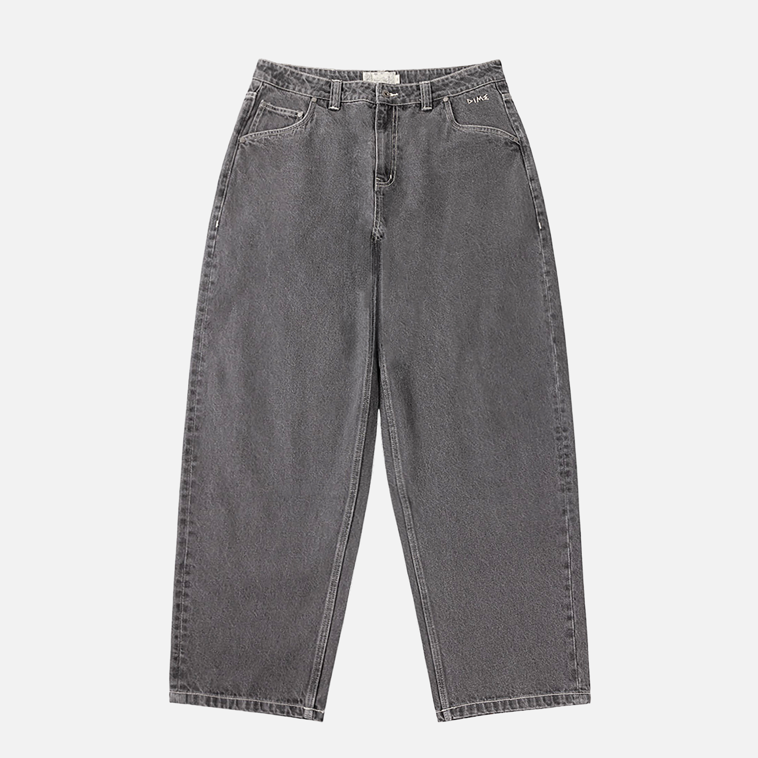 DIME BAGGY WINK DENIM PANTS FADED BLACK
