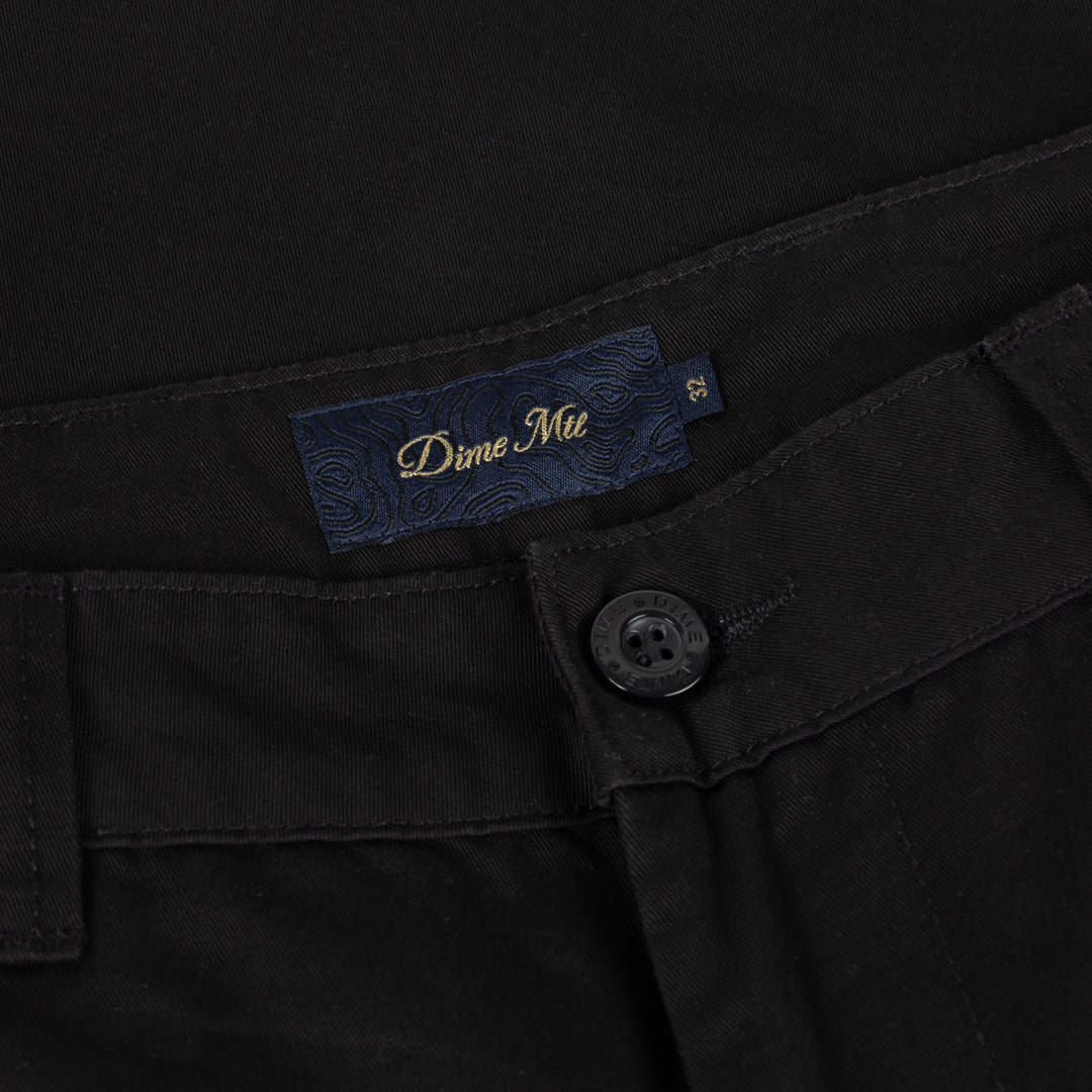 DIME Baggy Chino Pants Black — porté 2