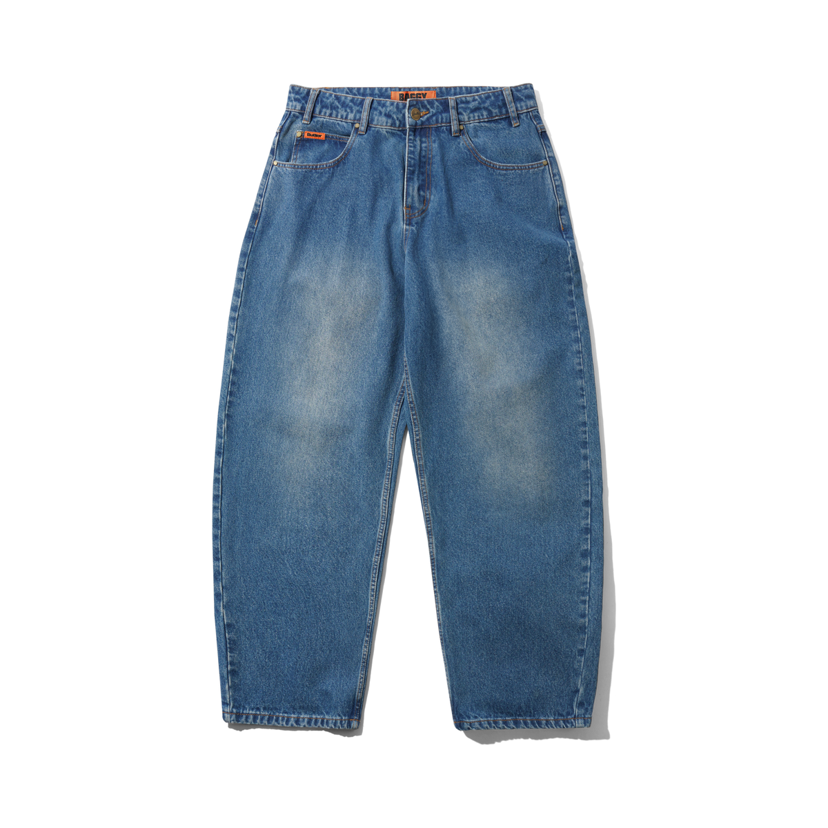 Butter Goods Baggy Denim Jeans Distressed Indigo - vue principale