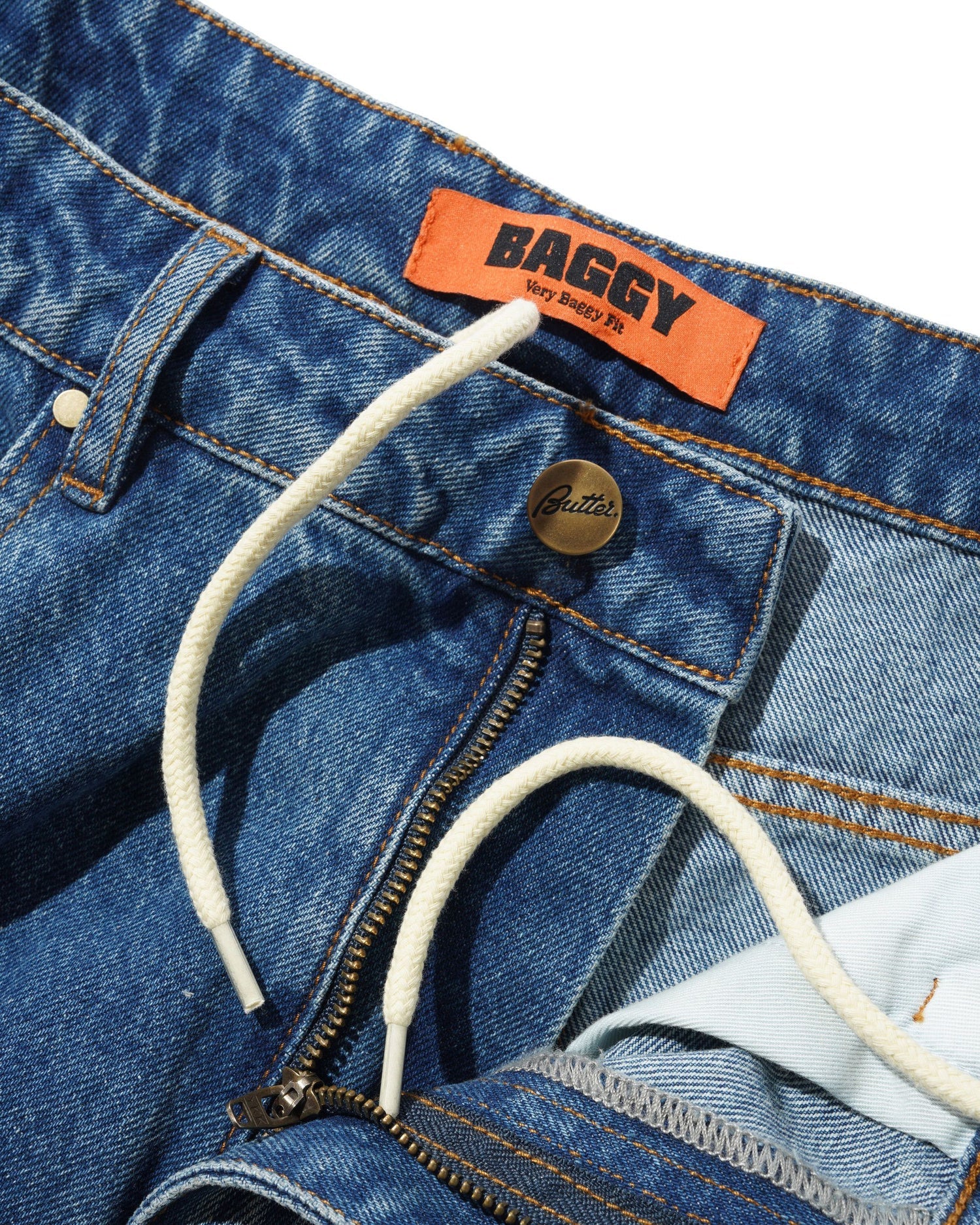 Butter Goods Baggy Denim Jeans Distressed Indigo - vue 3