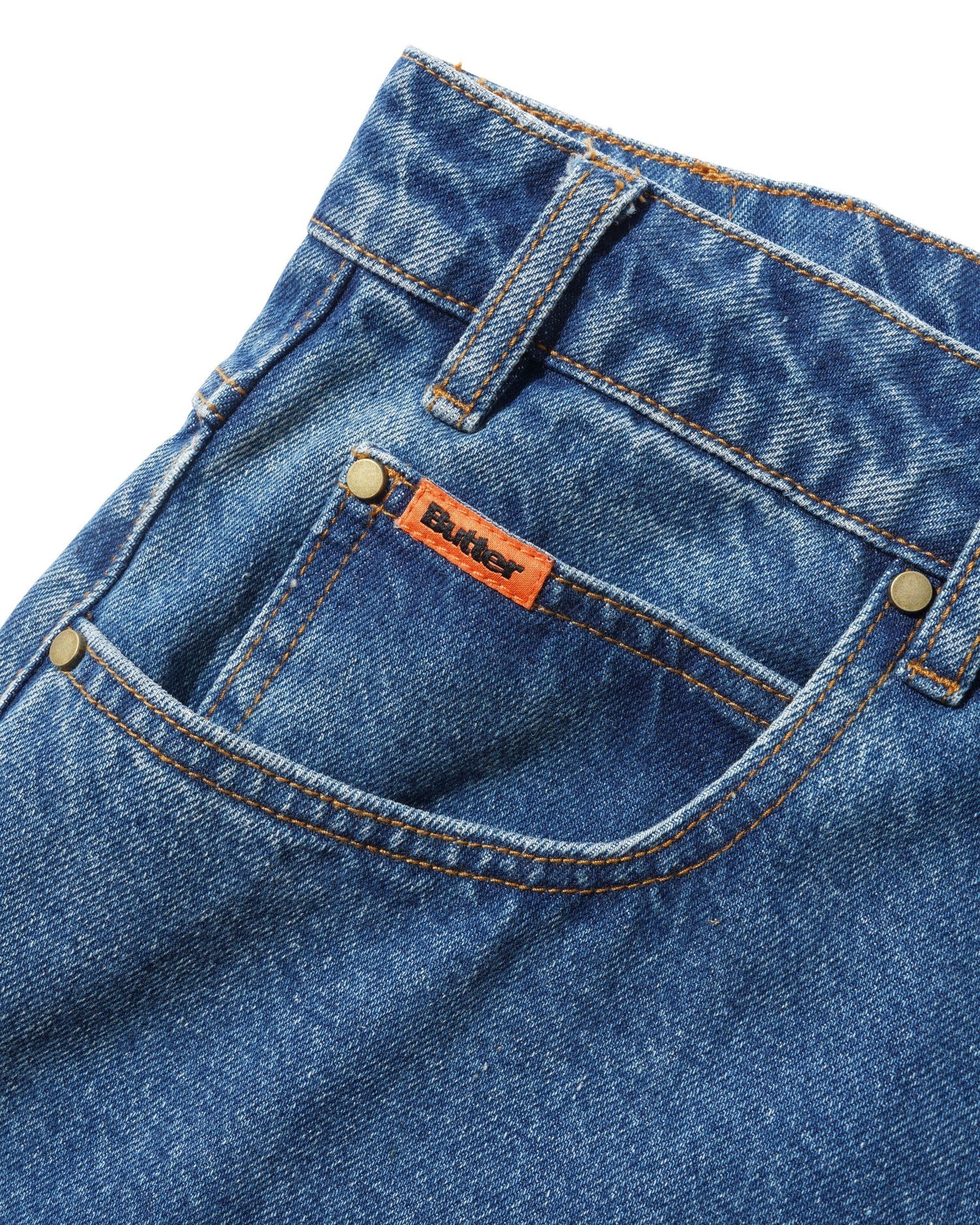 Butter Goods Baggy Denim Jeans Distressed Indigo - vue 4