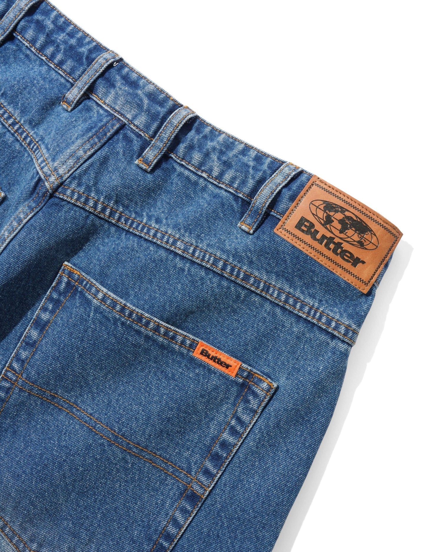 Butter Goods Baggy Denim Jeans Distressed Indigo - vue 5