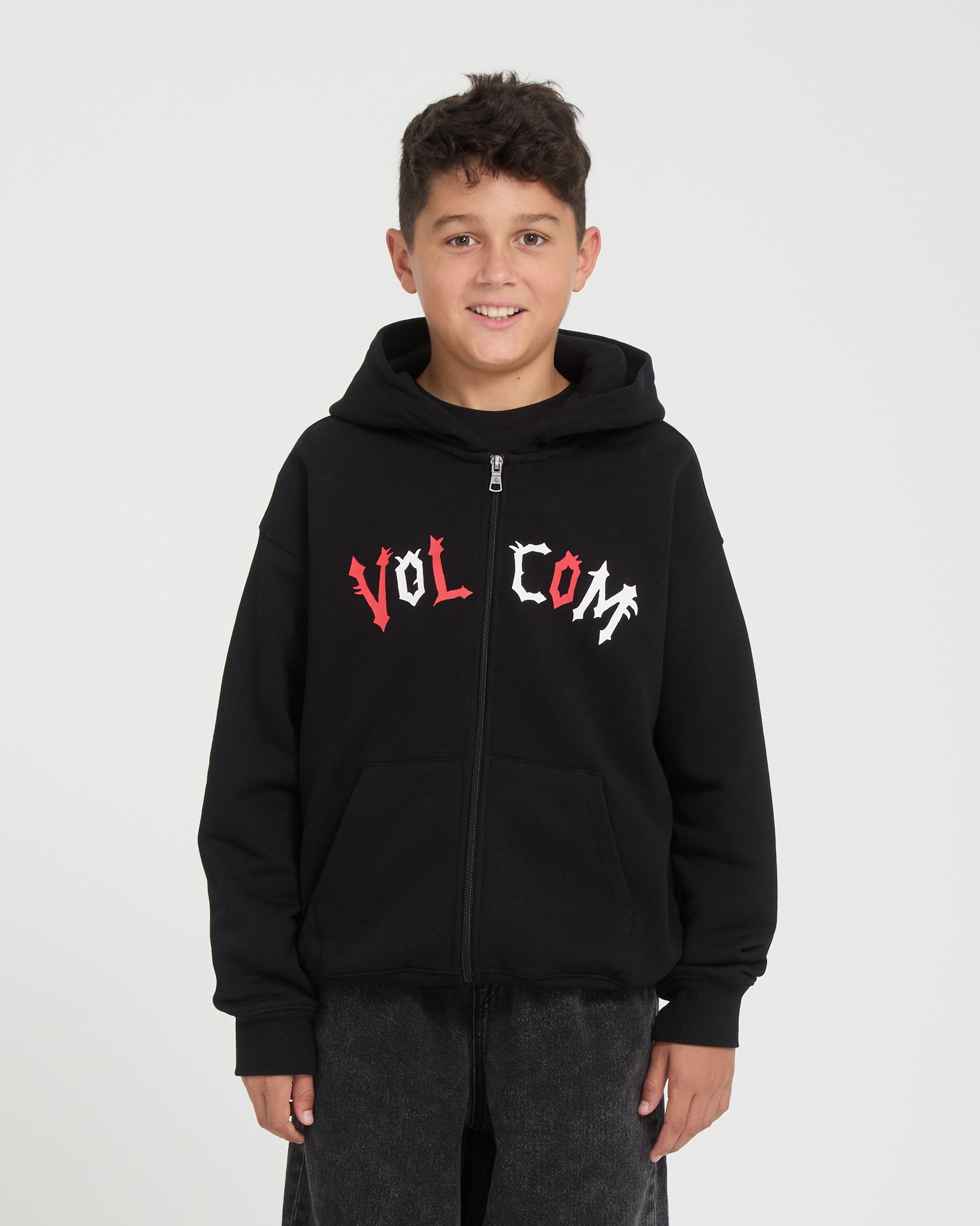 Volcom Y FA Ozzy Fleece Zip Black - vue principale