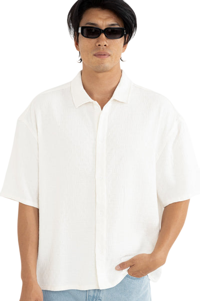 RHYTHM LEADS RELAXED CHECK SS SHIRT
