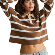 RHYTHM W RUGBY POLO KNIT SWEATER