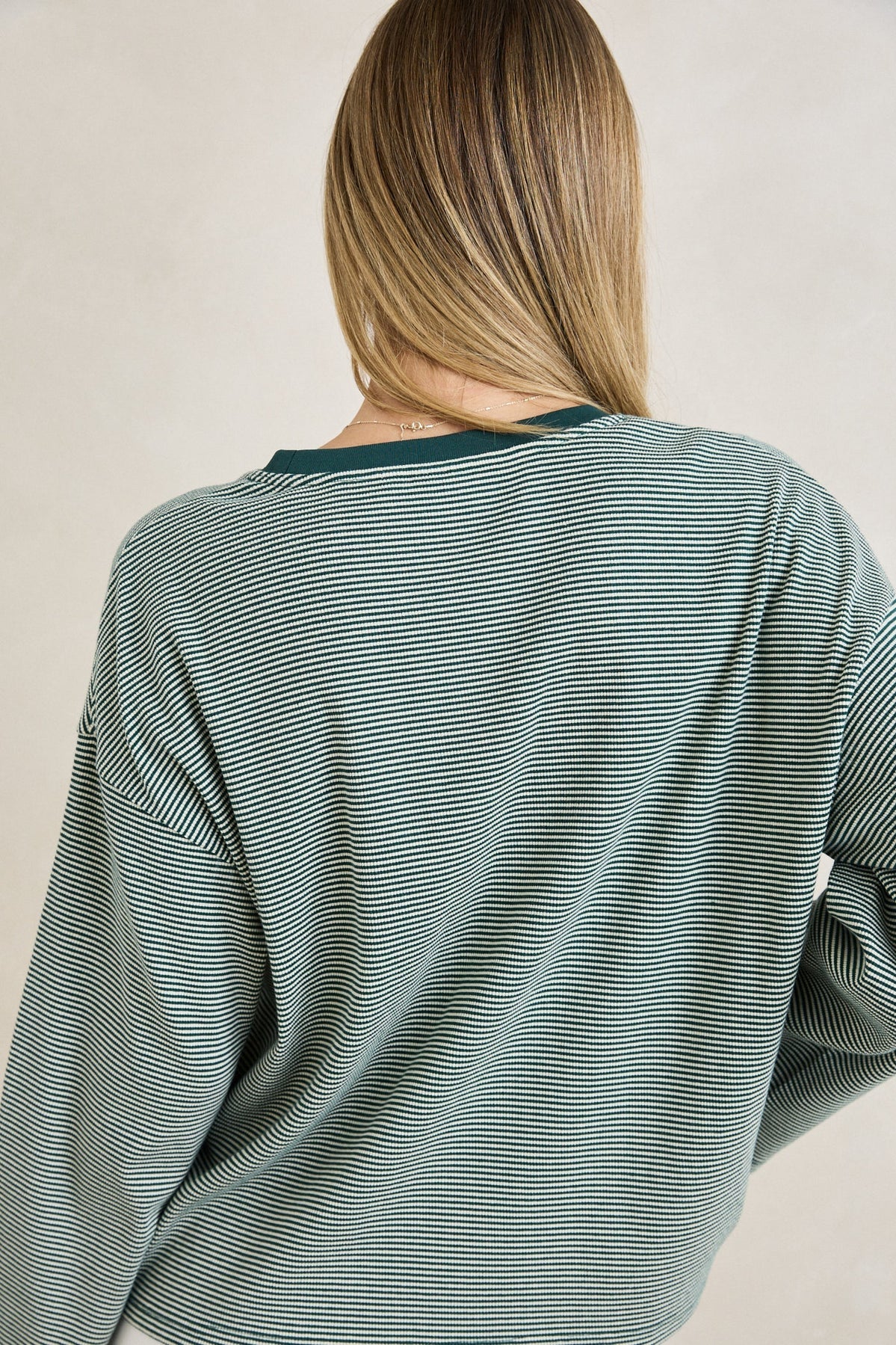 RHYTHM W LEXI STRIPE LS TOP