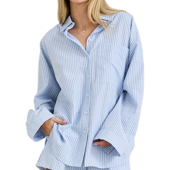 RHYTHM W OVERSWIM STRIPE SHIRT