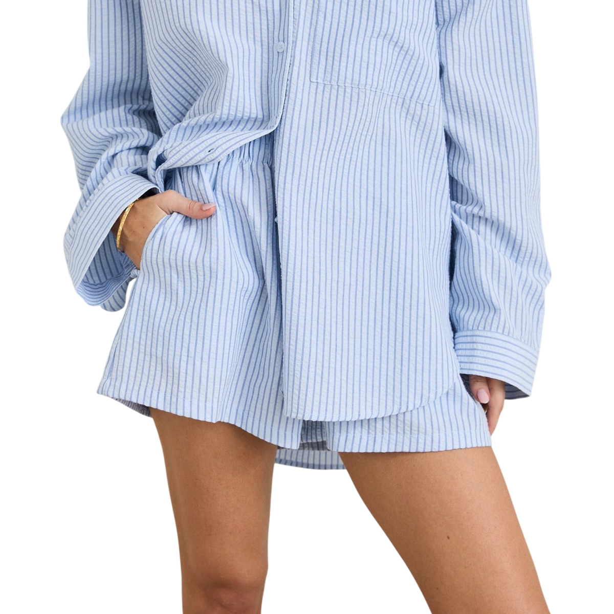 RHYTHM W OVERSWIM STRIPE SHORT