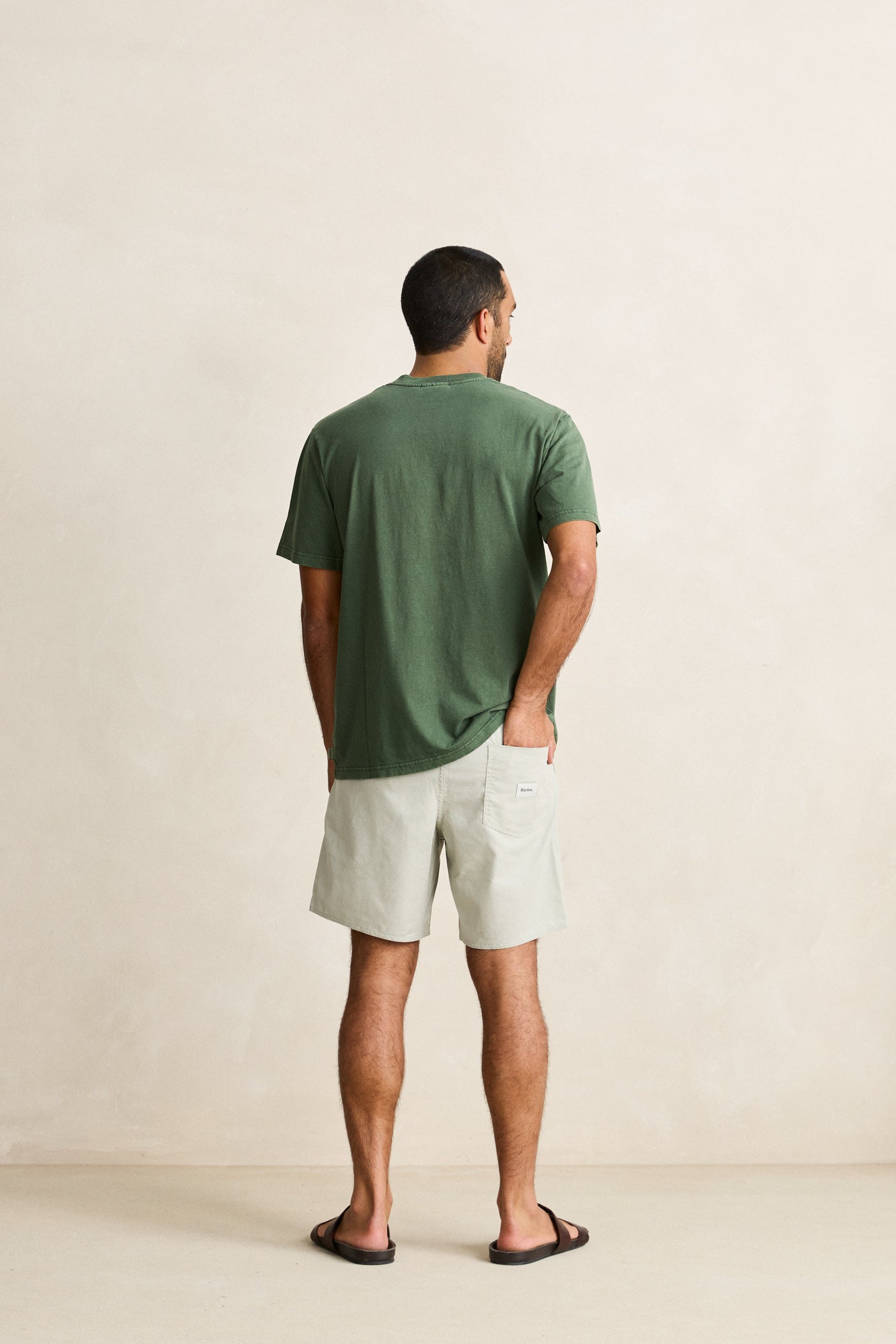 Rhythm Classic Vintage Tee Vert Forêt - Look 3