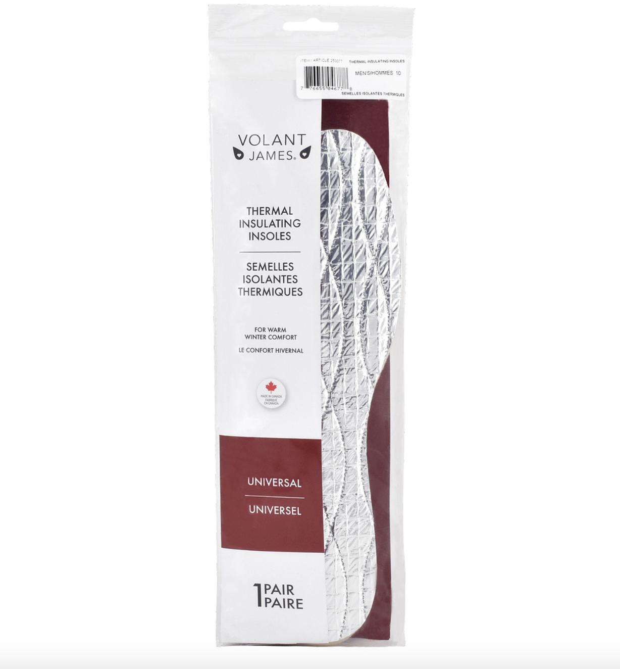 VOLANT JAMES THERMAL INSULATING INSOLES