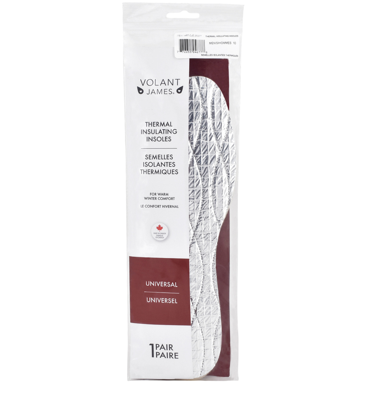VOLANT JAMES THERMAL INSULATING INSOLES