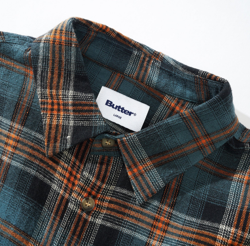 BUTTER GOODS SWIRL PLAID SHIRT