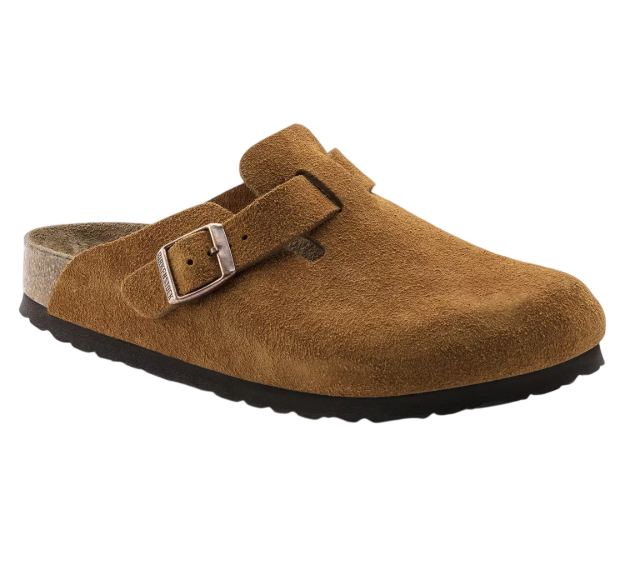 BIRKENSTOCK BOSTON SOFT FOOTBED SUEDE NARROW 