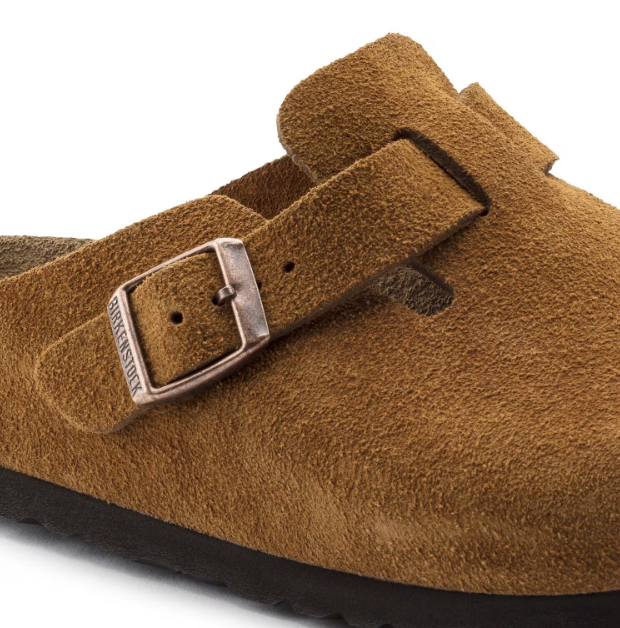 BIRKENSTOCK BOSTON SOFT FOOTBED SUEDE NARROW 