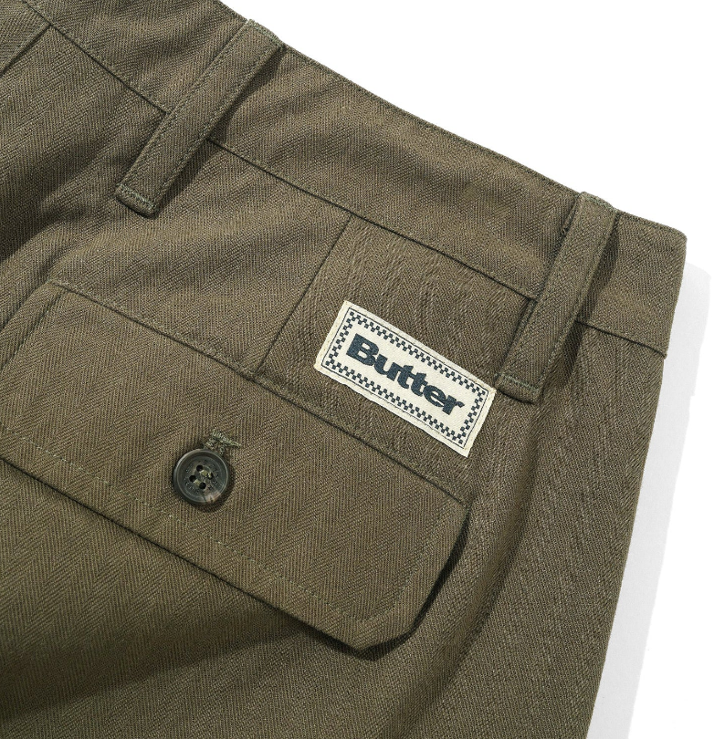 BUTTER GOODS PLEATED TROUSERS