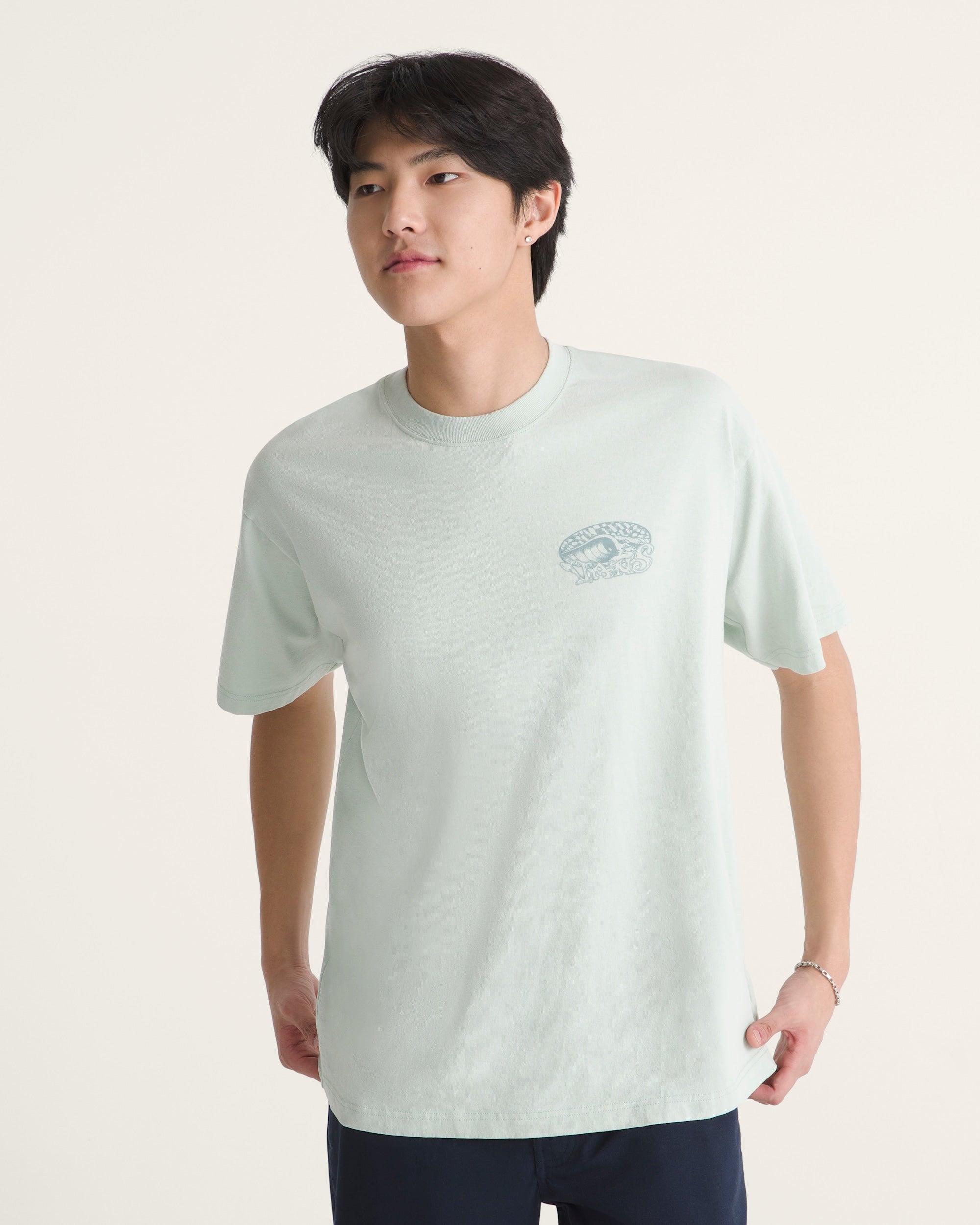 VANS Y Check Overhead SS Tee - Dusty Mint - vue alternative 2