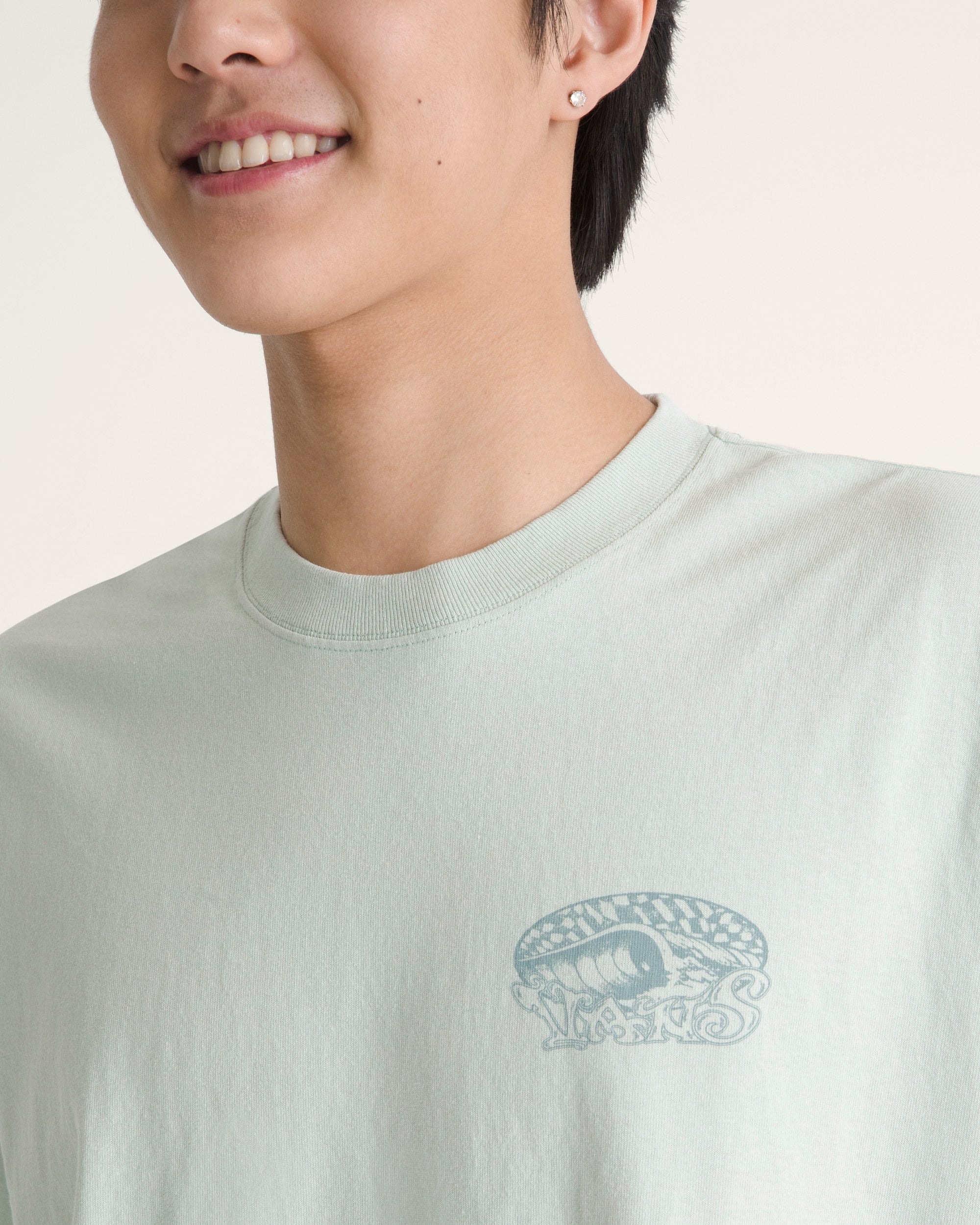 VANS Y Check Overhead SS Tee - Dusty Mint - vue alternative 4