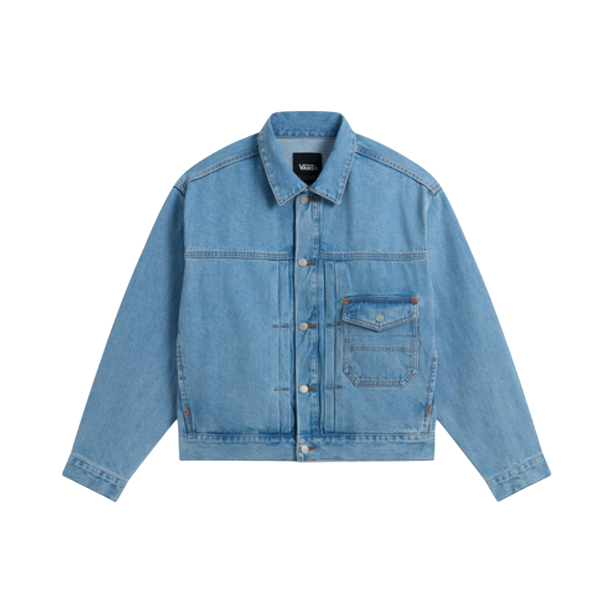 VANS Check 5 Denim Trucker Jacket Light Stonewash
