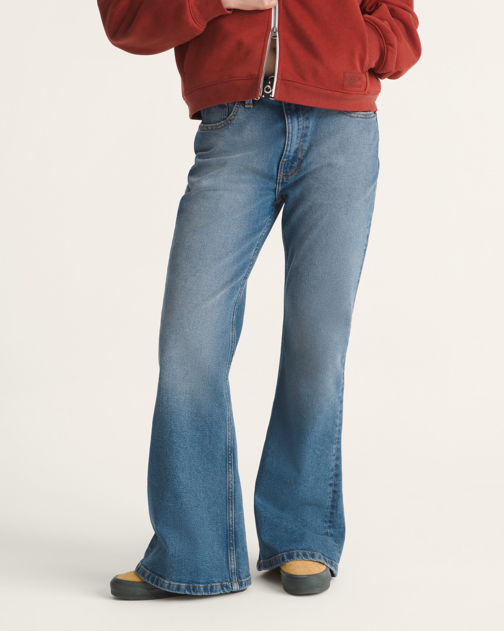 Vans W Check 5 Mid Rise Flare - vue alternative 2