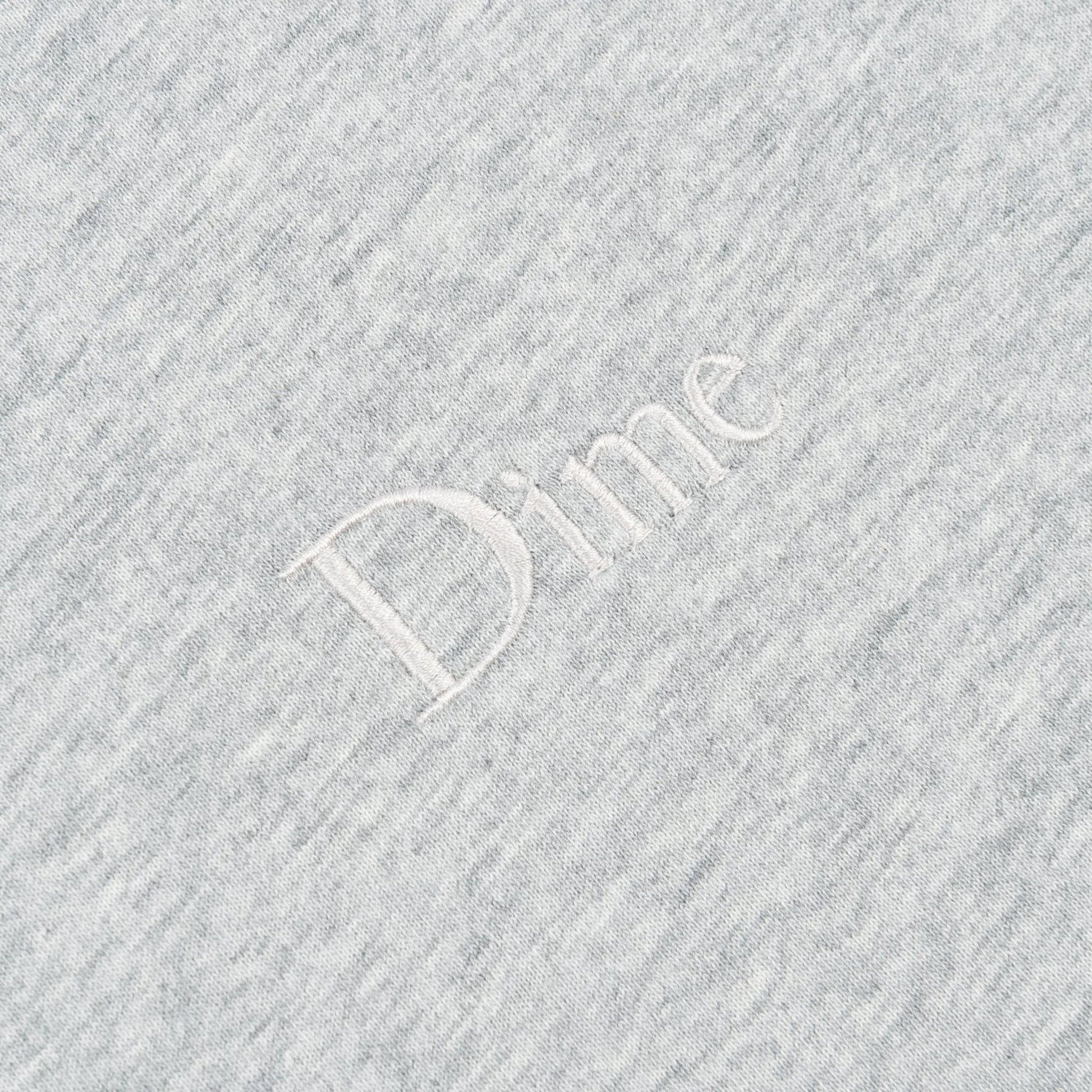 DIME Classic Small Logo T-Shirt Heather Gray
