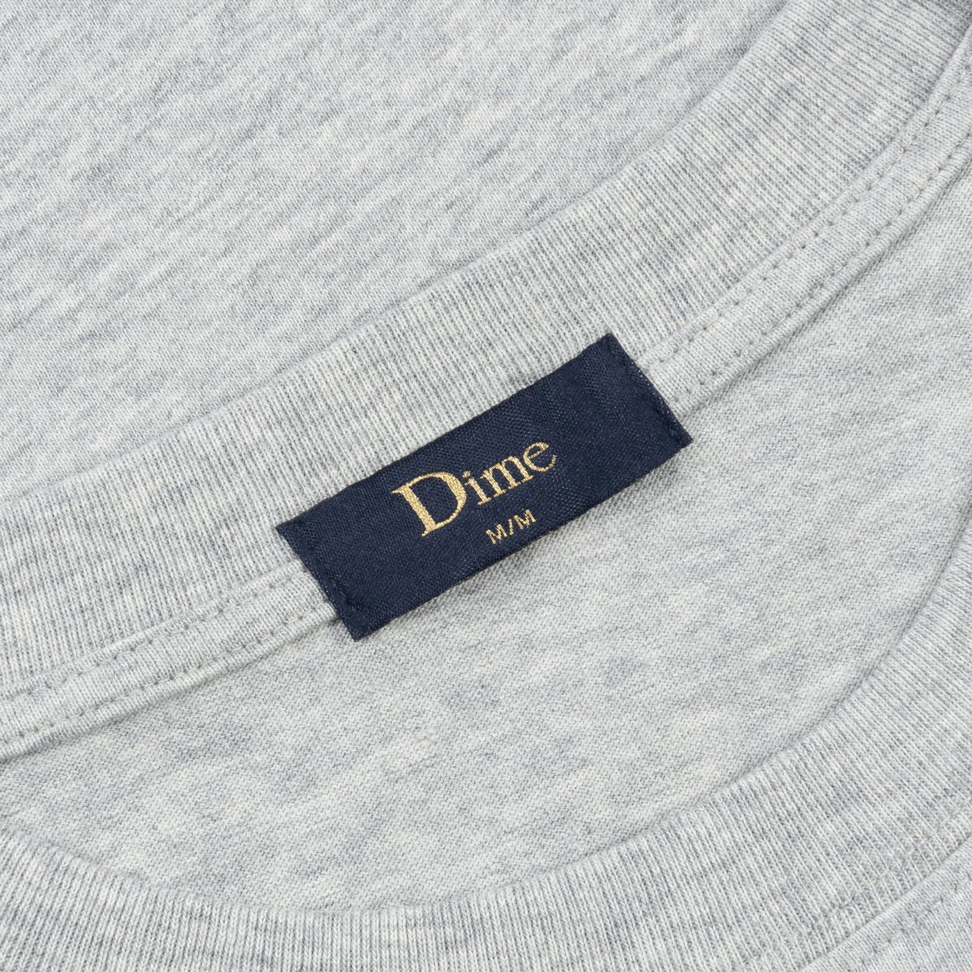 DIME Classic Small Logo T-Shirt Heather Gray