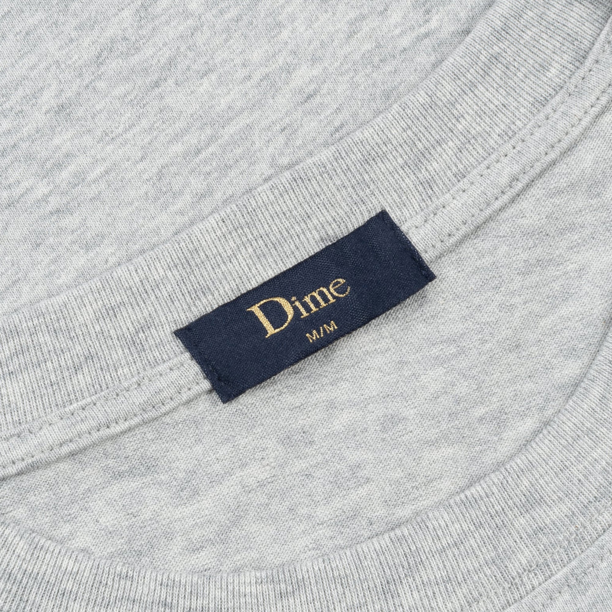 DIME Classic Small Logo T-Shirt Heather Gray