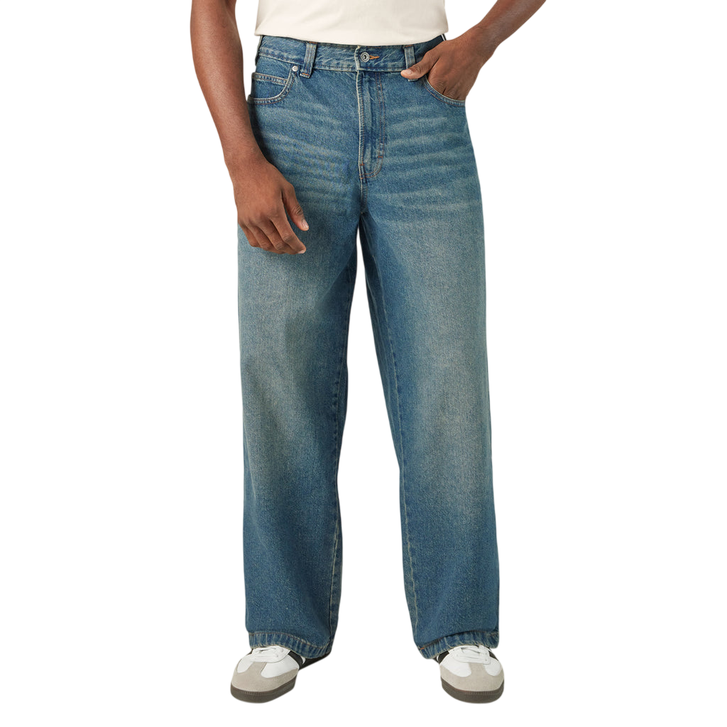 Dickies Hilham Loose Fit Jeans Khaki Tinted Blue