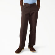 DICKIES WORN-IN DOUBLE KNEE WORK PANT DARK BROWN