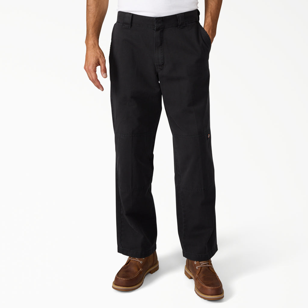 DICKIES WORN-IN DOUBLE KNEE WORK PANT BLACK