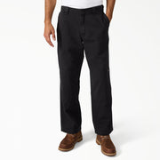 DICKIES WORN-IN DOUBLE KNEE WORK PANT BLACK