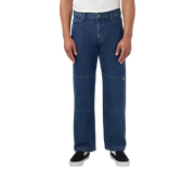 DICKIES LOOSE FIT DOUBLE KNEE DENIM PANT STONEWASHED INDIGO BLUE