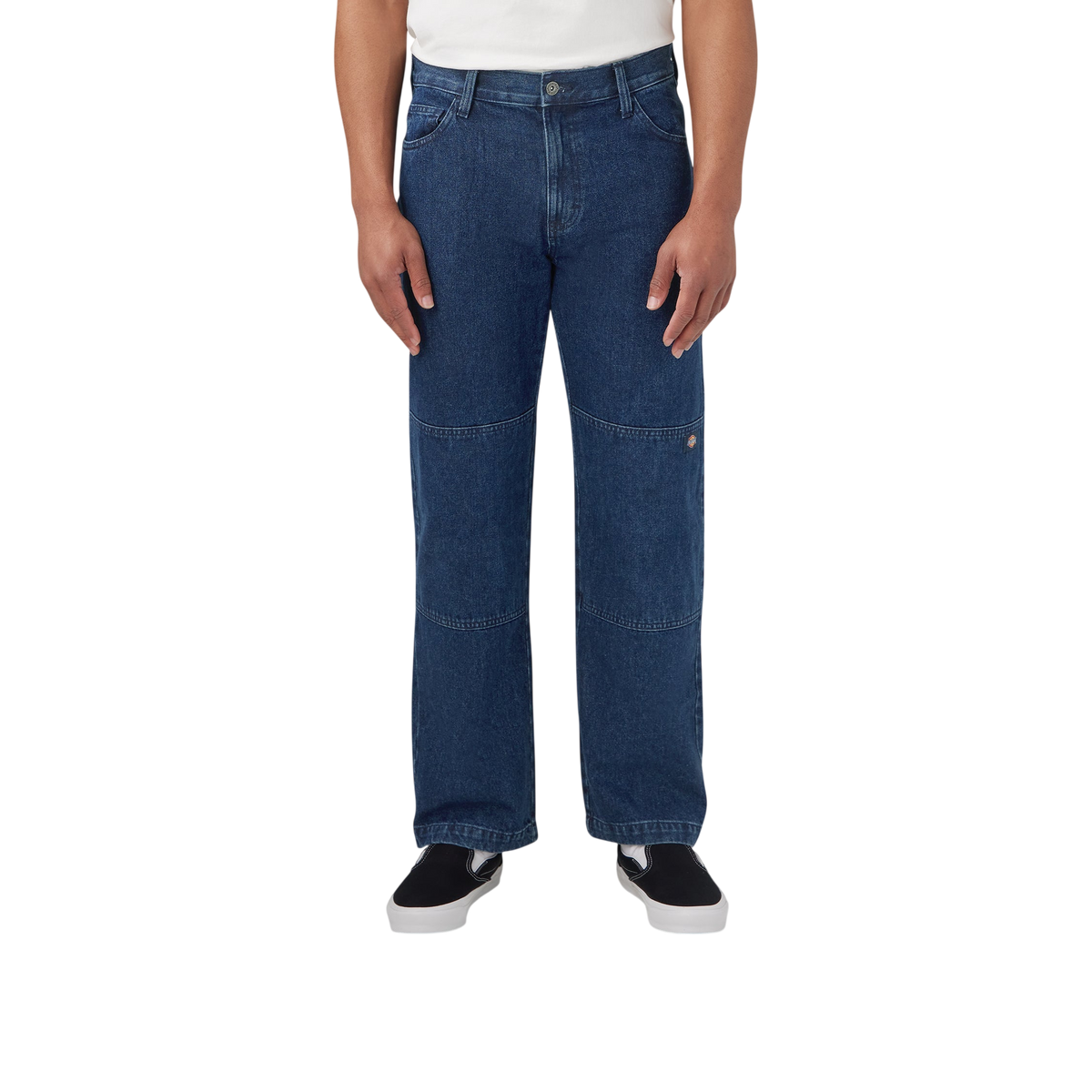 DICKIES LOOSE FIT DOUBLE KNEE DENIM PANT STONEWASHED INDIGO BLUE