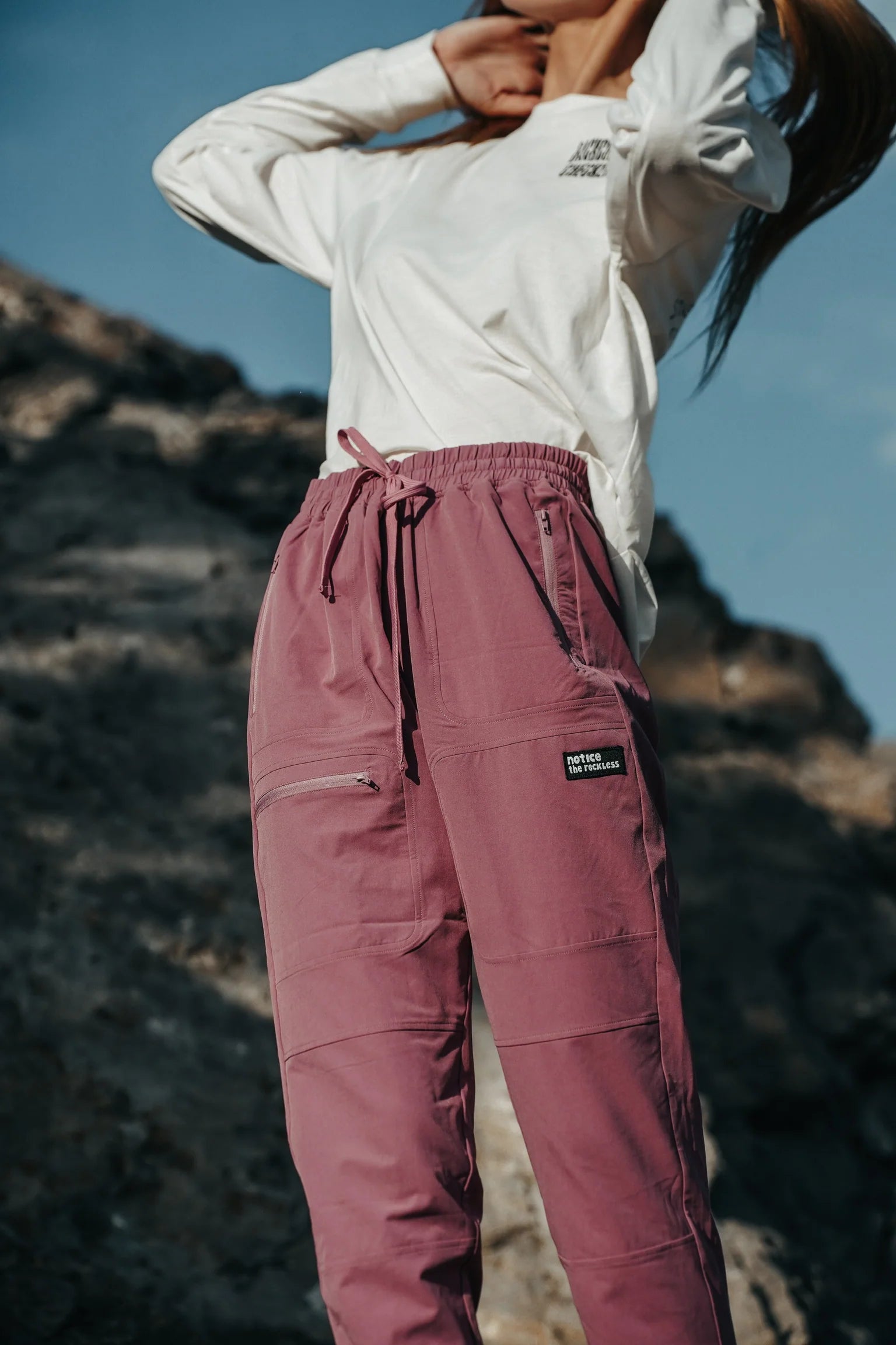 INSTRUCTIONS THE RECKLESS W BURGUNDY HICKING PANTS