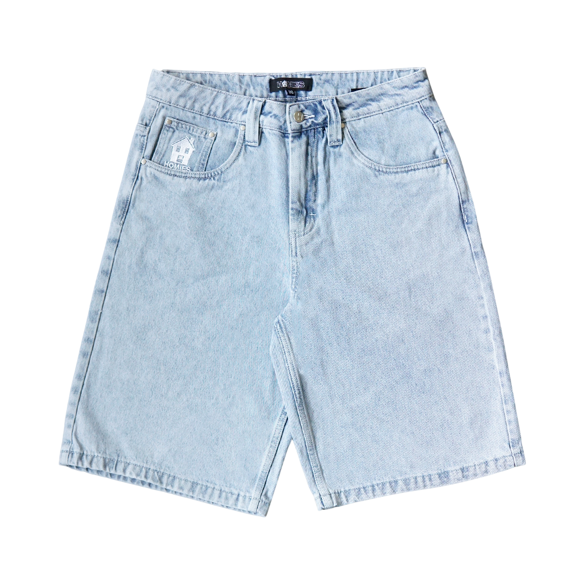 HOMIES SUPER BAGGY DENIM SHORTS