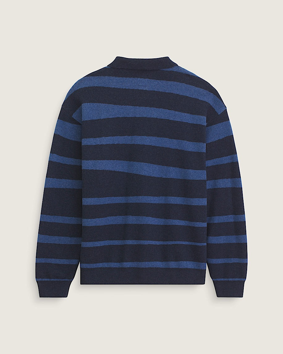 VANS DAVIS STRIPE SWEATER POLO LS