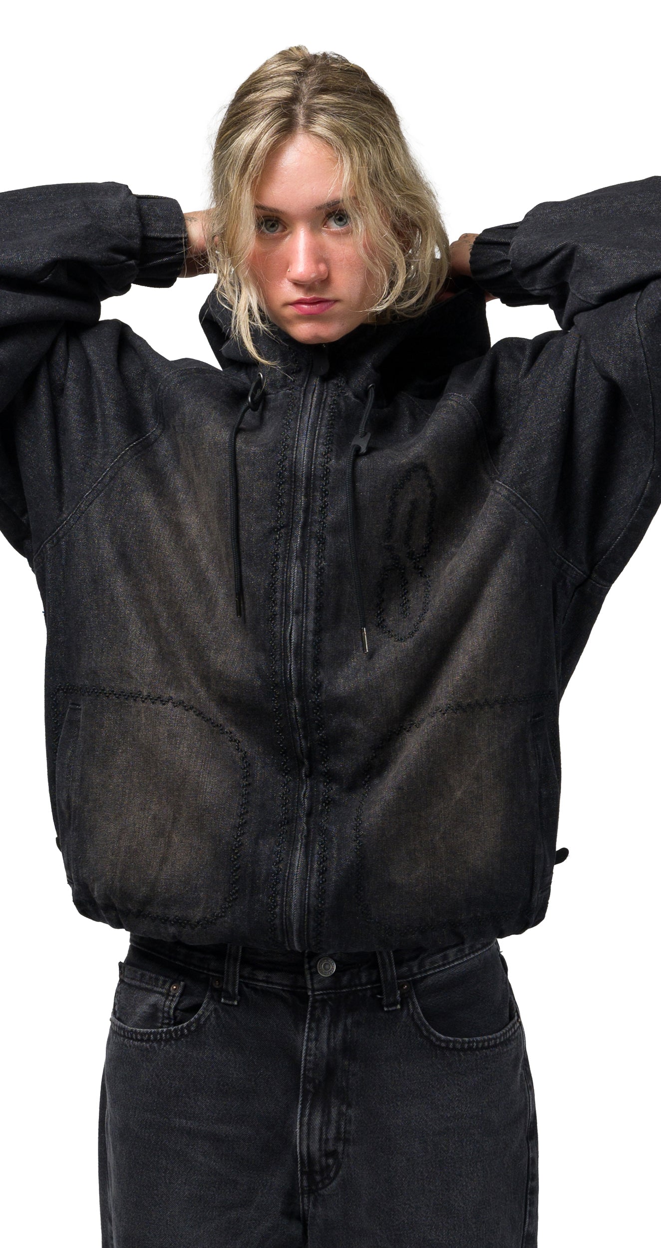 SOUVENIR DENIM BOMBER BLACK