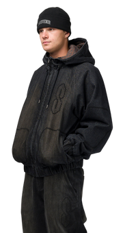 SOUVENIR DENIM BOMBER BLACK