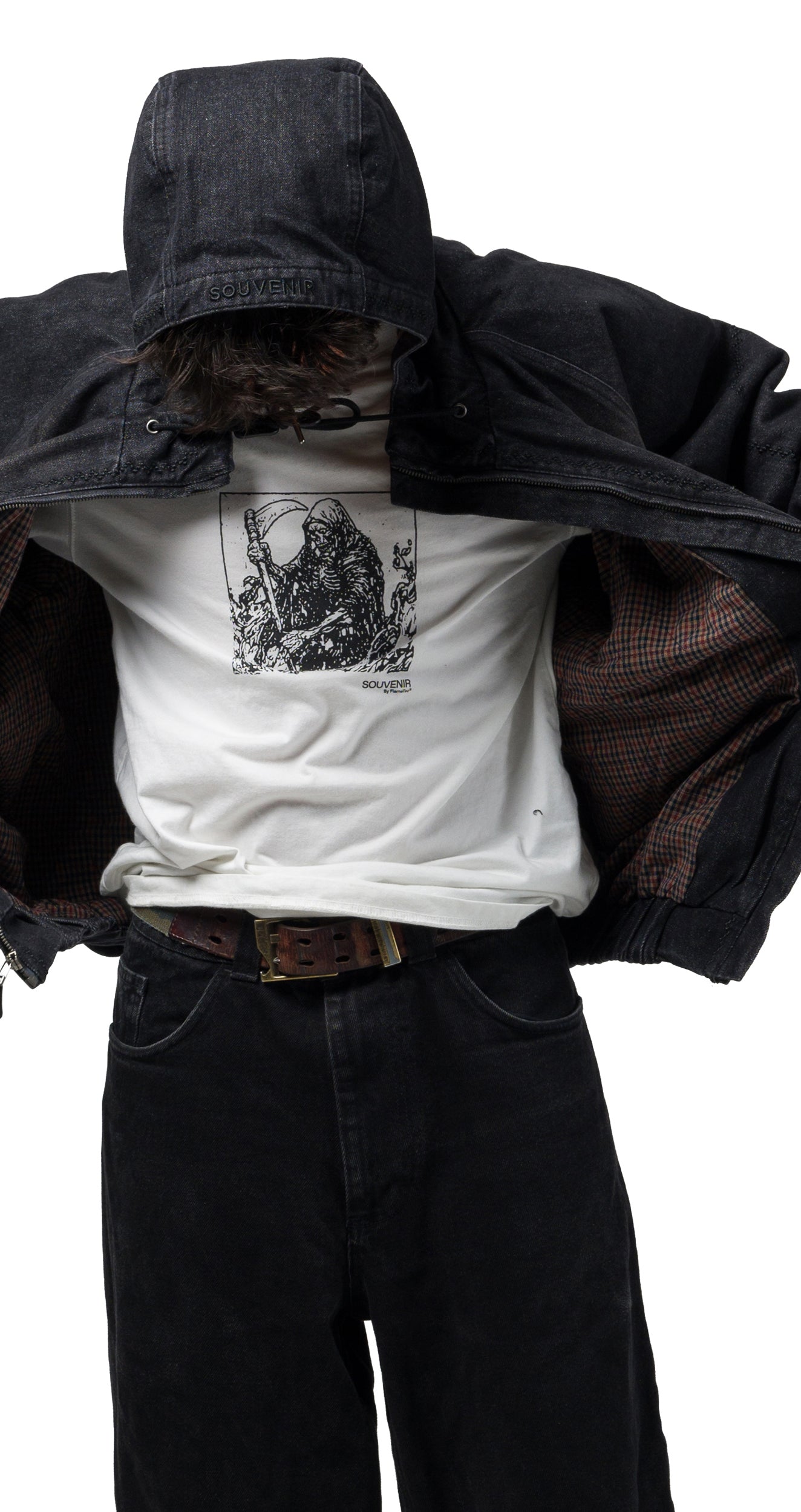 SOUVENIR DENIM BOMBER BLACK